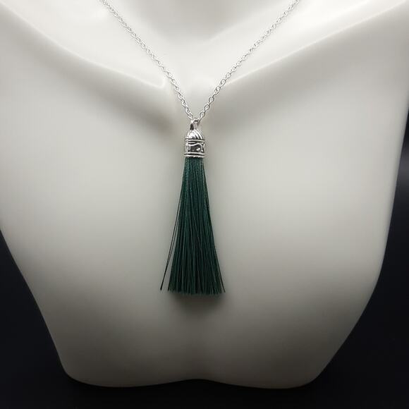 NWT 4 Pack Handmade Giadasio Fringe Silver Plated Dangle Earring Necklace Set - Picture 7 of 9